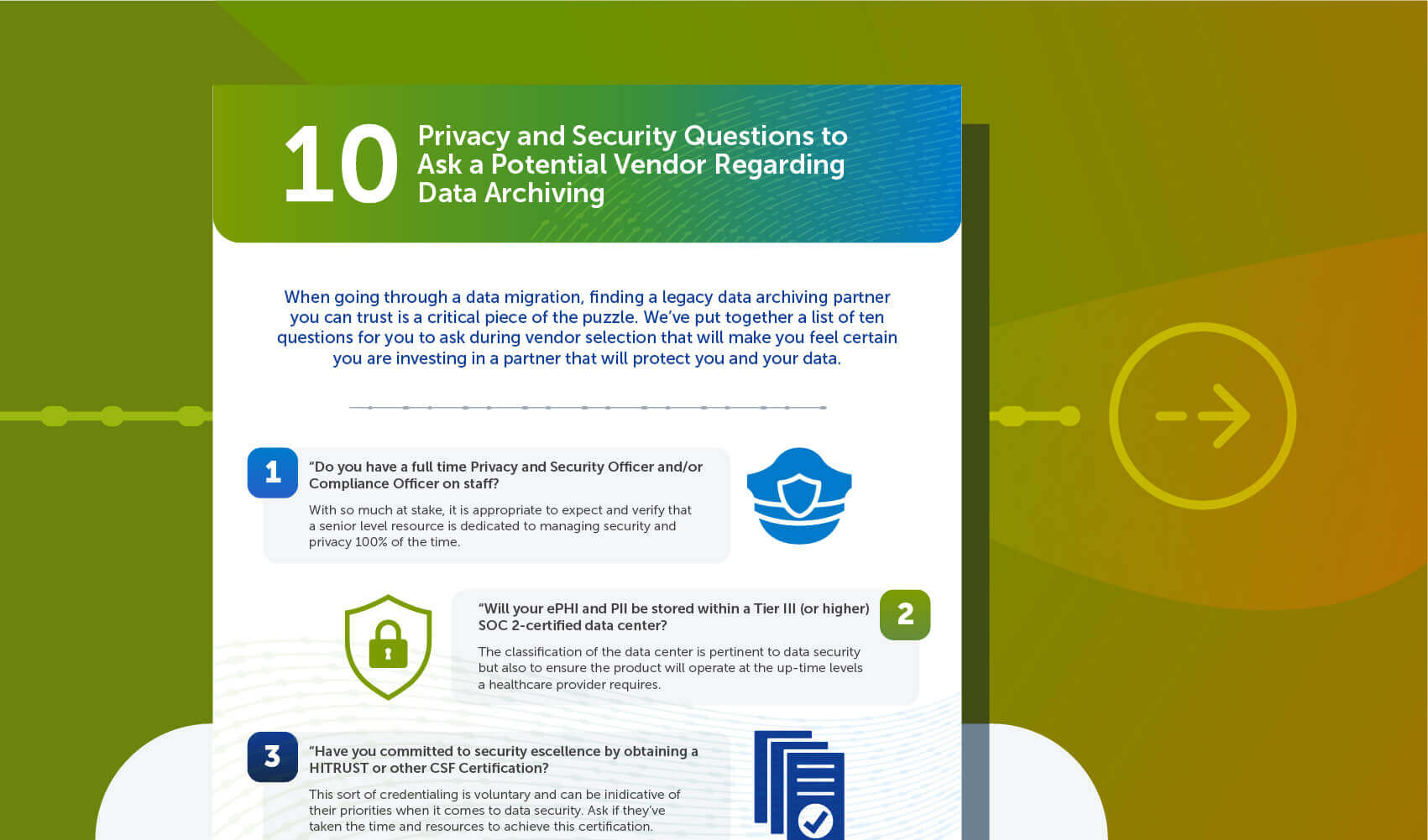 Infographic: 10 Security Questions to Ask Your Archive Vendor